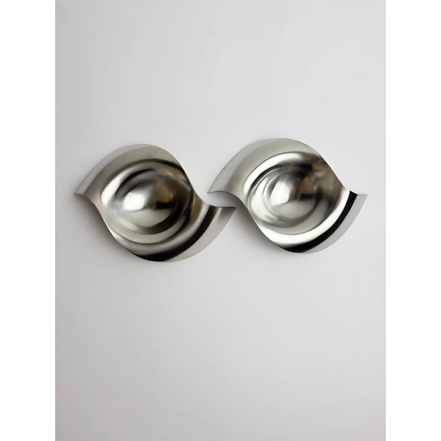 Please Pass Me Bowls in Stainless Steel by Allan Scharff for Georg Jensen, Denmark, 1993, Set of 2 For Sale - Image 7 of 7