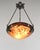 Art Deco French Art Deco Pendant Light by Le Verre Francais Schneider - 1925 Cameo Chandelier France For Sale - Image 3 of 12