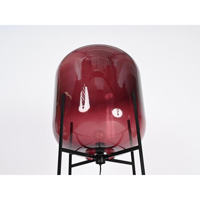 Purple Oda Large Floor Lamp in Blown Glass attributed to Sebastian Herkner For Sale - Image 9 of 17