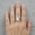 Metal White Opal Multicolor Ring in 14k Gold, Size 7.5 For Sale - Image 7 of 9