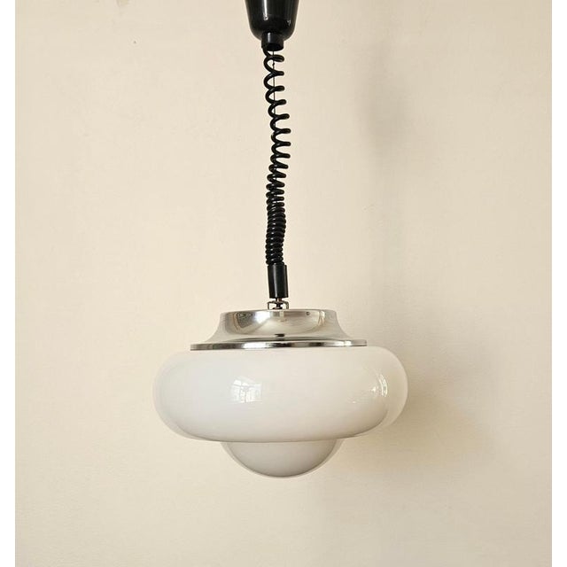 - very rare type - space age style - marked by label - beautiful style of lighting - we can remake it with a fabric cable...