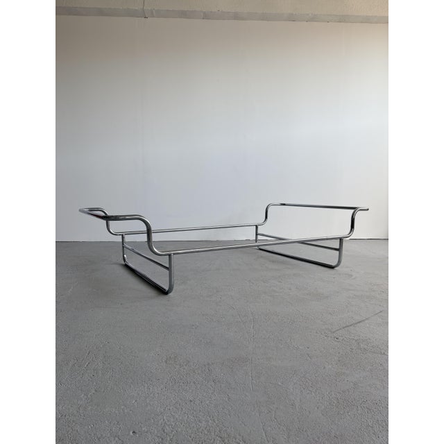 1970s Vintage Swedish Chrome Bed Frame by Bruno Mathsson, 1970s For Sale - Image 5 of 5