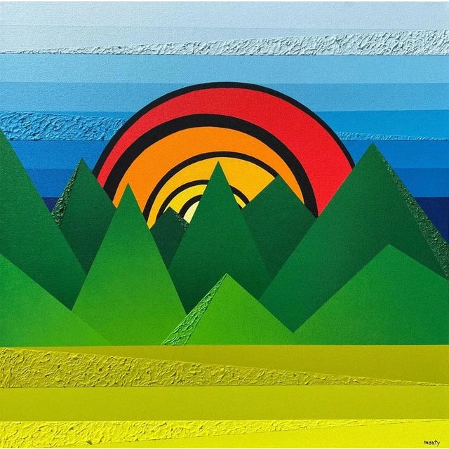 Monty Montgomery, Abstract Mixed Media Artwork, "Core #11" For Sale