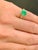 2010s Oval Emerald and Diamond Ring 14 Karat Yellow Gold For Sale - Image 5 of 18