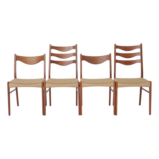 Chairs by Arne Wahl Iversen for Glyngøre, Set of 4 For Sale