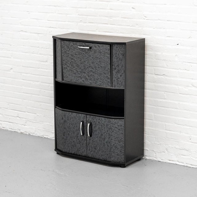 Postmodern Burl Wood Bar Cabinet, 1980s For Sale - Image 14 of 14