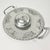 1950s Vintage Boho Chic Arts & Crafts Hand Wrought Etched Aluminum Round Serving Tray For Sale - Image 9 of 12