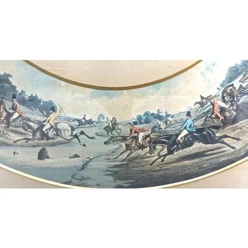 French French Antique Hunt Scene Engraving For Sale - Image 3 of 6