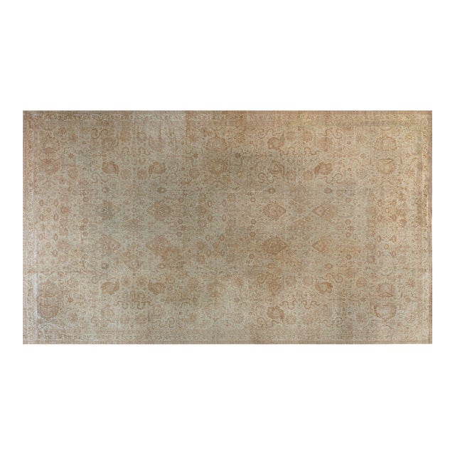 Authentic 19th Century Indian Amritsar Handmade Wool Carpet For Sale