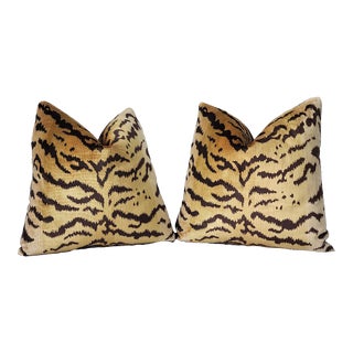 Scalamandre Le Tigre Pillows- a Pair For Sale