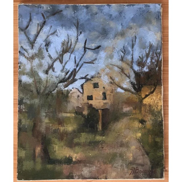 Modern Jean-Jacques Boimond, Chemin de la Golette, Meyrin, 1963, Oil on Canvas For Sale - Image 3 of 11