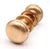 Vintage Classic Passage Brushed Brass Door Knob Set For Sale - Image 4 of 5