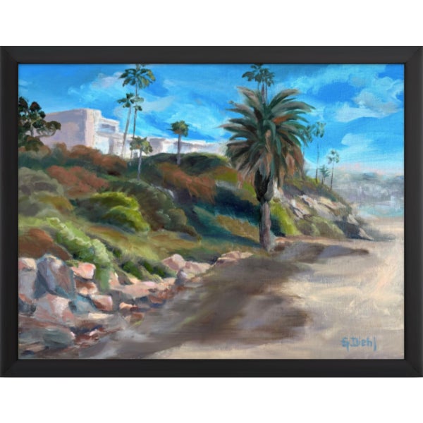 Realism At Laguna Impressionist Oil Painting For Sale - Image 3 of 5
