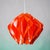 Mid-Century Modern Mid-Century Modern Red Acrylic Origami Geometrical Pendant Light, 1970s For Sale - Image 3 of 9