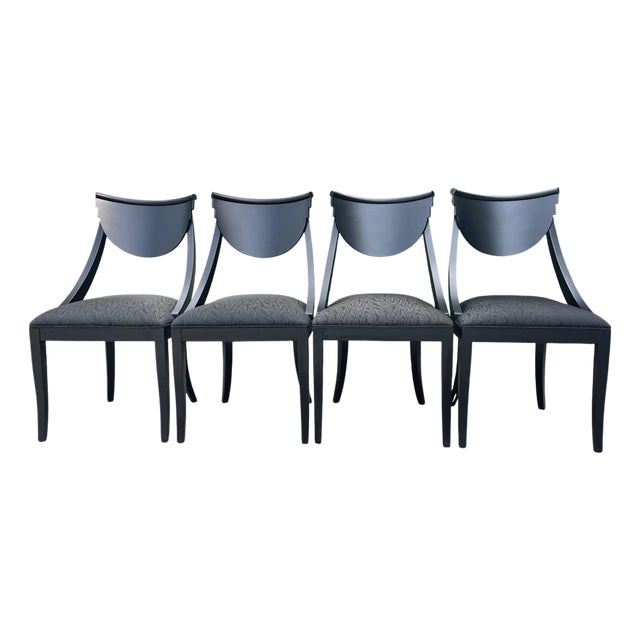 Vintage Italian Postmodern Klismos Dining Chairs by Pietro Costantini, Set of 4 For Sale