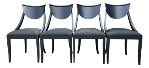 Vintage Italian Postmodern Klismos Dining Chairs by Pietro Costantini, Set of 4