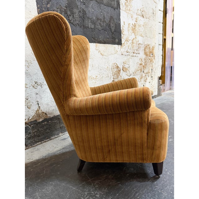 Vintage Swedish Art Moderne Lounge Wing Chair C 1940 - Fully Restored For Sale - Image 4 of 10