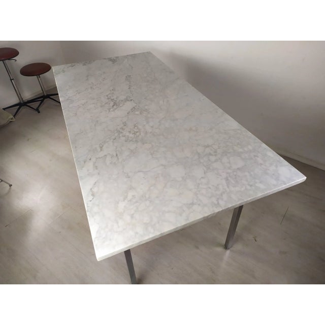 Marble Desk attributed to Florence Knoll Bassett for Knoll Inc. / Knoll International For Sale - Image 12 of 18