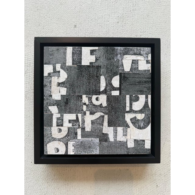 Black Cecil Touchon Original Collage on Canvas Titled: PDP 1359 ct23 2023 For Sale - Image 8 of 10