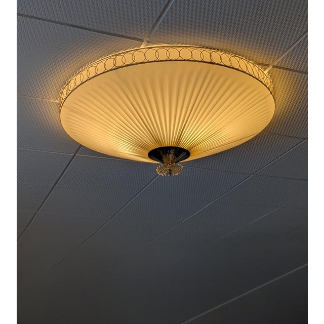 Large Flush Mount in the style of Paavo Tynell, 1950s For Sale - Image 16 of 18