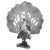 Pewter Peacock Garden Statue For Sale
