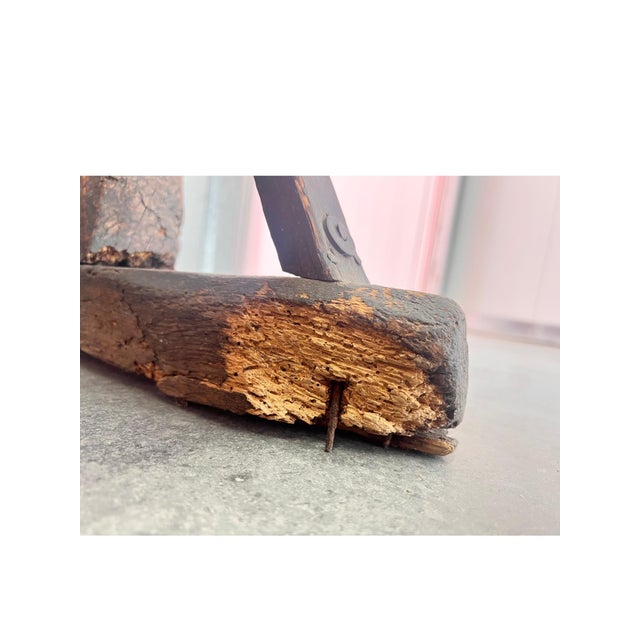 Antique English X-Frame Tavern Trestle Table – Walnut Wood Grain, Circa 1890 For Sale - Image 18 of 18