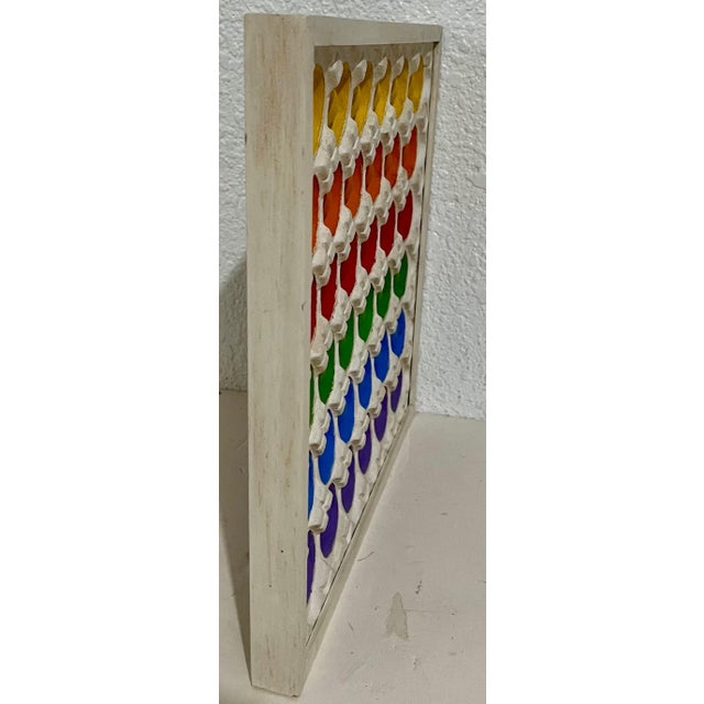 Sibyl Edwards Sibyl Edwards, 1970's Watercolor Painting Op Art Minimalist Color Theory Sibyl Edwards, Texas, 1973 For Sale - Image 4 of 4