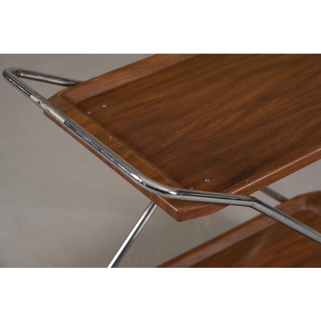 Vintage Aluminium and Plastic Bar Cart, Italy, 1970s For Sale - Image 4 of 9