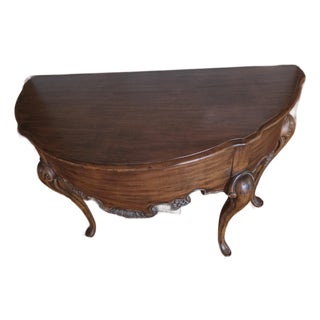 Lorts Demi Lune Console Table For Sale