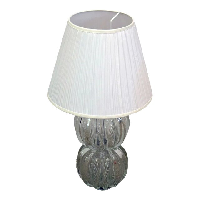 Murano Glass Table Lamp, 1970s For Sale