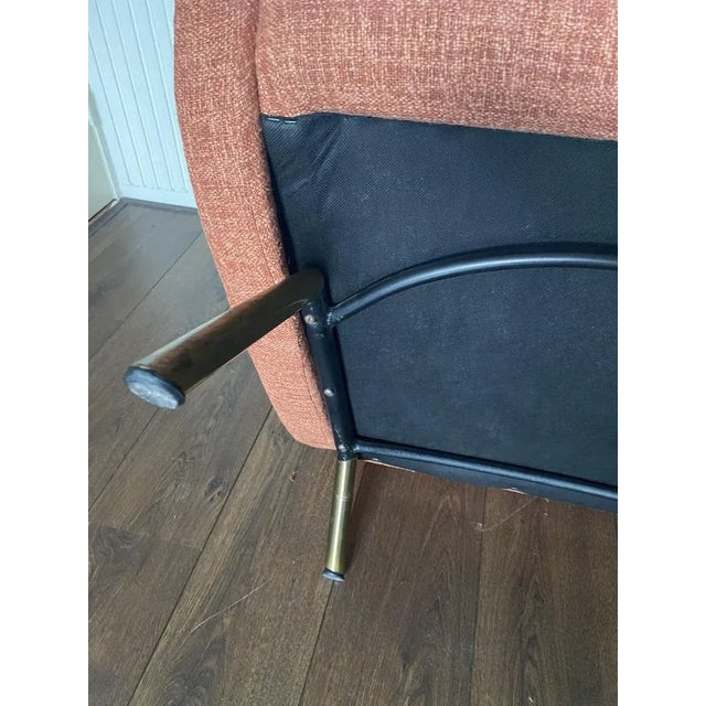 Mid-Century Early Edition Lady Chair with Wooden Frame by Arflex, 1950s For Sale - Image 10 of 13