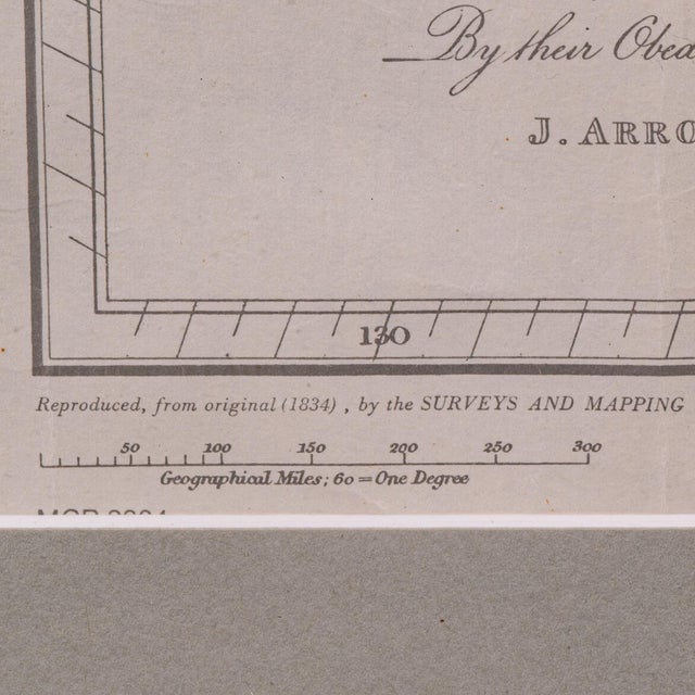 Vintage Map, British North America, Canadian, Reproduction, Framed Cartography For Sale - Image 9 of 12