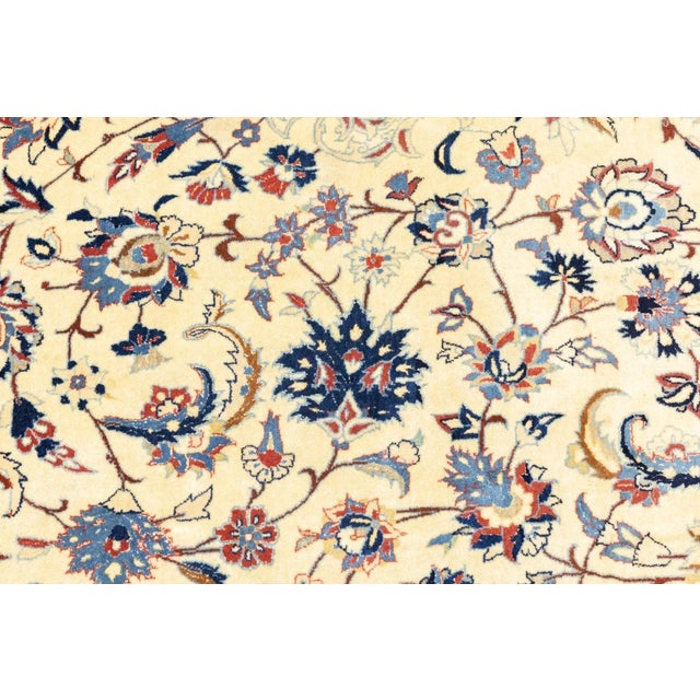 1970s Vintage Persian Nain Rug 5'5'' x 8'5'' For Sale In New York - Image 6 of 9