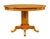 late 19th century swedish birch oval center table circa 1895. fine quality karl johan inspired center table. quarter...