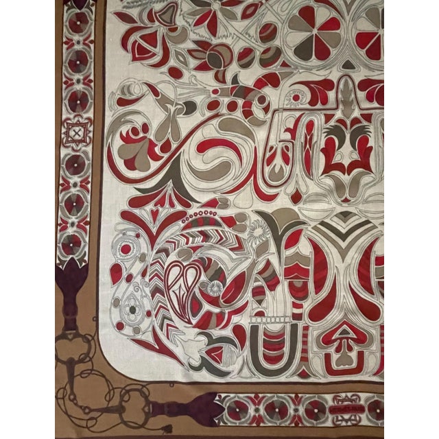 Hermès Cashmere & Silk Shawl “Folklore” 2010 For Sale - Image 10 of 10