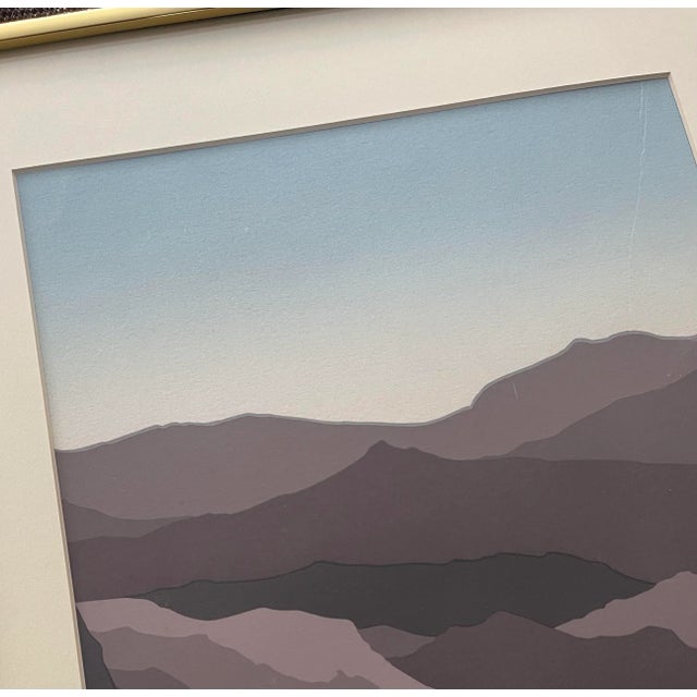 Robert Wilson Minimalist Landscape Serigraph 70s For Sale - Image 4 of 7