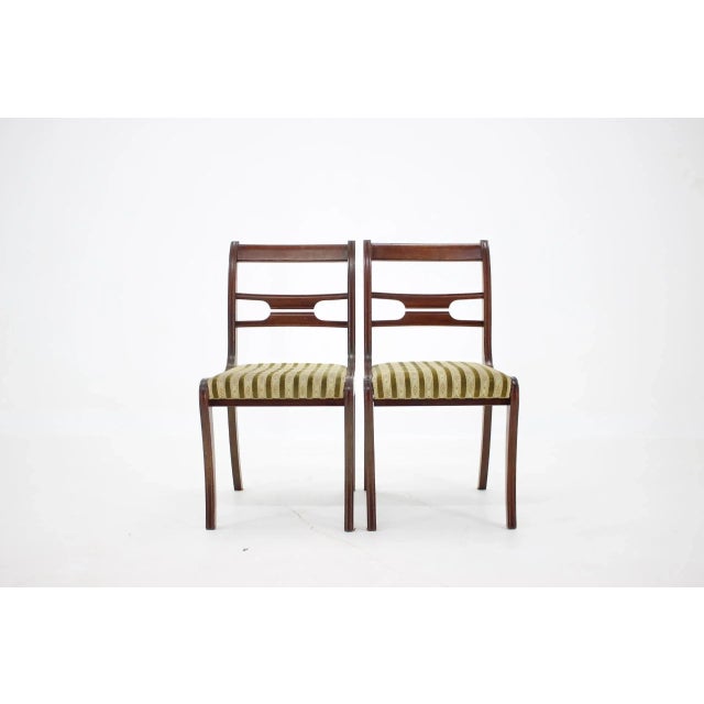 - Good original condition with minor signs of use - The chairs have been reupholstered some time ago