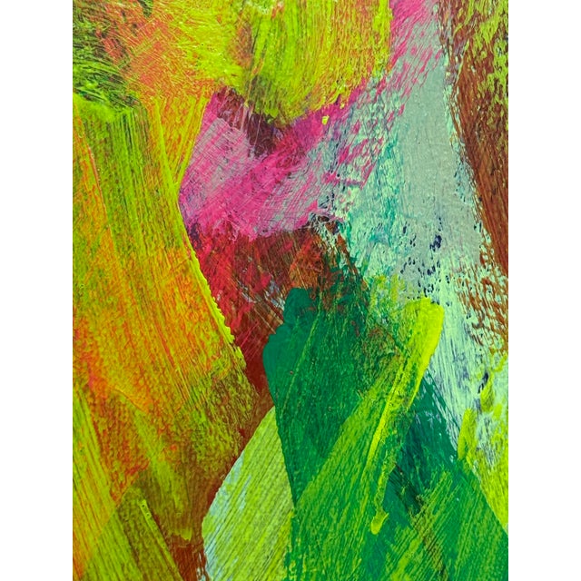 Textile John Fooks Acrylic on Canvas Abstract Painting For Sale - Image 7 of 12