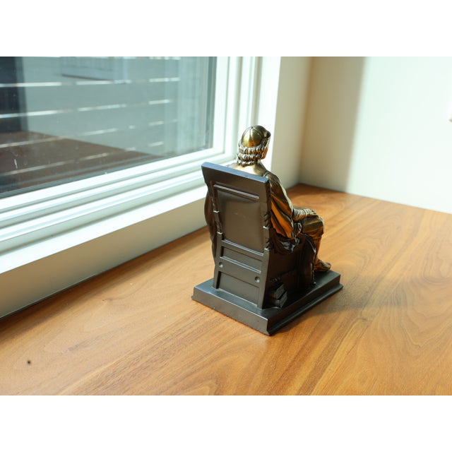 Antique Pair of John Harvard Bronzed Bookends After Daniel Chester French For Sale - Image 10 of 12