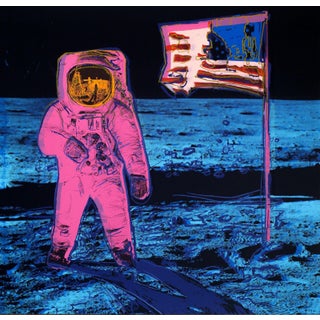 "Moonwalk Pink" Sunday B. Morning Limited Edition Silkscreen After Andy Warhol For Sale