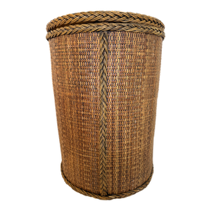 Vintage Rattan Hamper Basket