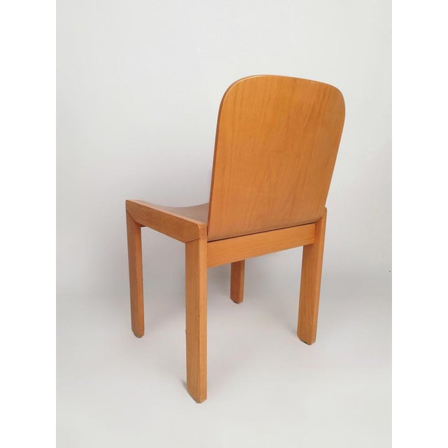 Curved Plywood Dining Chairs attributed to Molteni in the style of Scarpa, Italy, 1970s, Set of 6 For Sale - Image 10 of 18