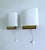 Metal Vintage Danish Glass Sconces, 1960s, Set of 2 For Sale - Image 7 of 18