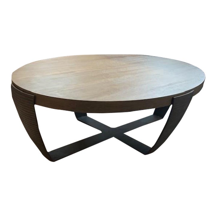 Robert James Riviera Oval Cocktail Table | Chairish