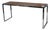 MCM Chrome and Wood Console Table For Sale