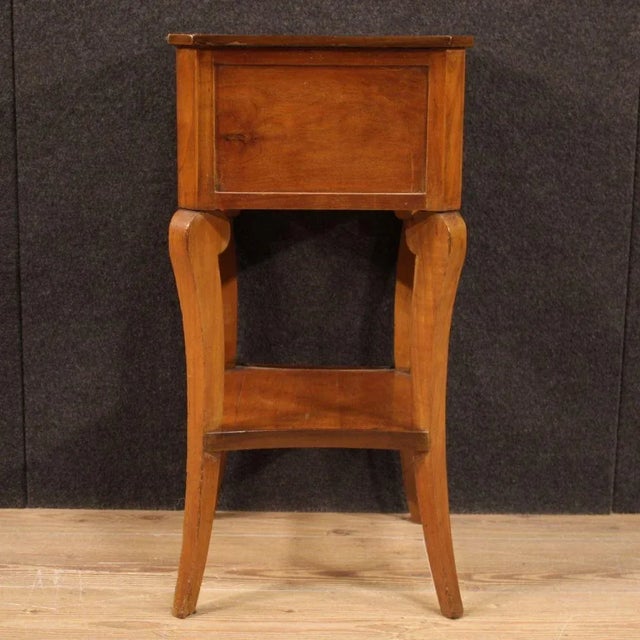 Italian Cherrywood, Walnut and Fruitwood Side Table, 1920s For Sale - Image 4 of 13