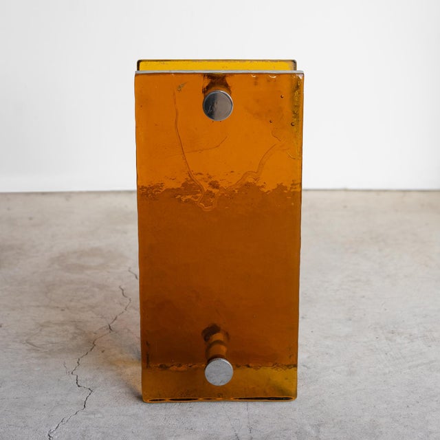Vintage French Brutalist Amber Glass Push/Pull Door Handles, 1960s For Sale - Image 16 of 18