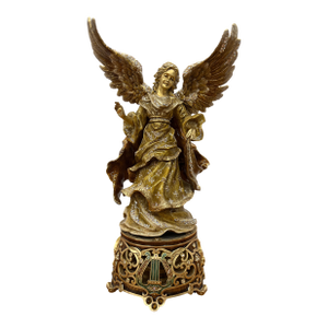 Limited Edition 113/300 Jay Strongwater Renaissance Angel Musical Figurine - Music Box