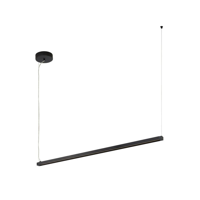 Ultra-modern and ultra-minimal the Dyna Linear Suspension by Sean Lavin for Tech Lighting appears to float effortlessly in...