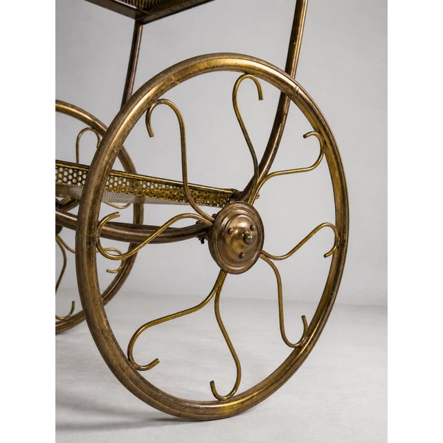 Mid-Century Bar Trolley from Firma Svenskt Tenn, Sweden, 1950s For Sale - Image 3 of 9